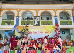 Trải nghiệm Tết truyền thống tại Trường Mầm non Minh Khai