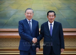 Quốc yến chào mừng Tổng Bí thư Tô Lâm thăm cấp Nhà nước tới Vương quốc Campuchia