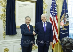 Tổng Bí thư Tô Lâm gặp Tổng thống Hoa Kỳ Donald Trump
