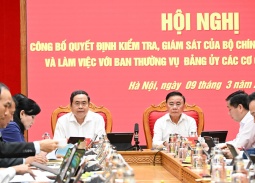 Công bố quyết định kiểm tra, giám sát đối với Ban Thường vụ Đảng ủy các cơ quan Đảng Trung ương