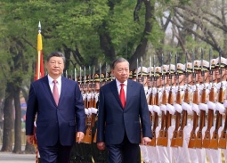 Lễ đón trọng thể Tổng Bí thư, Chủ tịch nước Tô Lâm thăm Trung Quốc