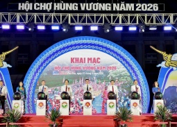 Phú Thọ: Khai mạc Hội chợ Hùng Vương thu hút gần 400 gian hàng 