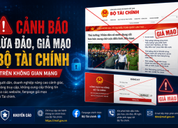 Cảnh báo thủ đoạn giả mạo Bộ Tài chính để lừa đảo trên không gian mạng