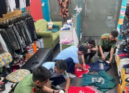 Phát hiện cơ sở kinh doanh hàng hóa có dấu hiệu giả mạo thương hiệu ở Ninh Bình
