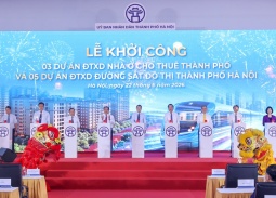 Hà Nội khởi công 5 tuyến đường sắt đô thị và 3 dự án nhà ở cho thuê