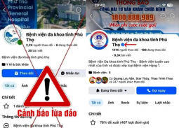 Xuất hiện fanpage giả mạo Bệnh viện Đa khoa tỉnh Phú Thọ để kêu gọi từ thiện