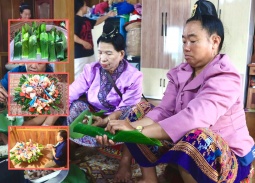 Giữ hồn văn hóa “Kin khẩu hó” - Lễ mừng cơm mới của dân tộc Lào
