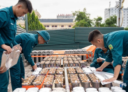 Thanh Hóa: Chuẩn bị trận địa pháo hoa đêm 1/9 chào mừng kỷ niệm 81 năm Cách mạng Tháng Tám và Quốc khánh 2/9