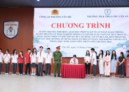 Công an phường Tây Hồ đa dạng hóa tuyên truyền pháp luật, xây dựng trường học an toàn