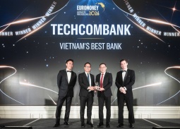 Techcombank lần thứ 6 liên tiếp được Euromoney vinh danh “Ngân hàng Tốt nhất Việt Nam”