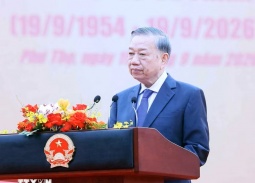 Phát biểu của Tổng Bí thư, Chủ tịch nước Tô Lâm tại lễ khánh thành Tượng đài “Bác Hồ với Ngày hội non sông”