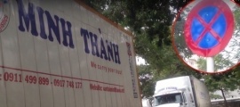Hà Nội: Vận tải Minh Thành phớt lờ trước biển báo giao thông