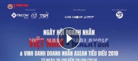 Ngày Hội doanh nhân Việt Nam-Malaysia và Vinh danh các doanh nhân Asean tiêu biểu năm 2018 tại Malaysia