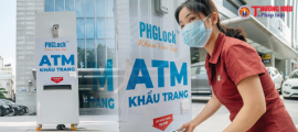 Hà Nội: Máy ATM tặng khẩu trang đầu tiên chính thức hoạt động
