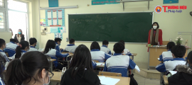 Thanh Trì – Hà Nội: Học sinh trường THCS Thanh Liệt trở lại trường sau thời gian dài học online tại nhà