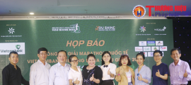 Họp báo 'Marathon Quốc tế Vietcombank Mekong Delta – Hậu Giang 2022 - Vì một Hậu Giang Xanh'