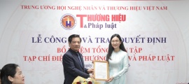 Nhà báo Khổng Nhung được bổ nhiệm làm Tổng biên tập Tạp chí điện tử Thương hiệu và Pháp luật