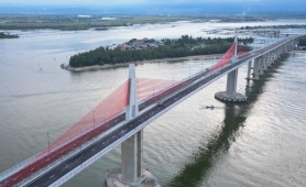 Thông xe chính thức cầu vượt biển dài nhất miền Trung 
