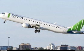 Rò rỉ hình ảnh máy bay thế hệ mới Embraer E195 được cho là sắp bay Côn Đảo