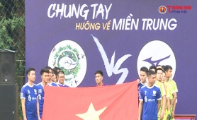Giao lưu bóng đá (FC MIZUNO - FC ECOPARK) gây quỹ ủng hộ đồng bào miền Trung