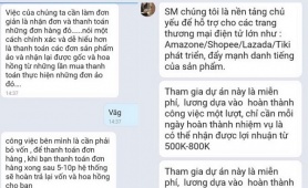 Cảnh giác chiêu trò tuyển cộng tác viên thanh toán đơn hàng ảo