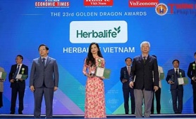 Herbalife được vinh danh trong Top 50 Doanh Nghiệp FDI Tiêu Biểu tại Việt Nam ở Giải thưởng Rồng Vàng 2024