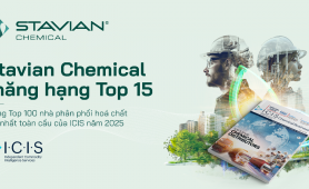 Stavian Hóa chất thăng hạng top 15/100 nhà phân phối hóa chất lớn nhất toàn cầu