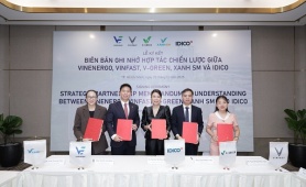 Vinenergo, Vinfast, V- Green và Xanh SM hợp tác với IDICO “ Xanh hóa” các khu công nghiệp