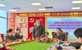 Bộ Công an khảo sát chuẩn bị cho Hội thao quân sự, võ thuật và thể thao CAND năm 2026