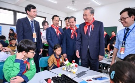 Tổng Bí thư Tô Lâm dự lễ khánh thành Trường phổ thông nội trú liên cấp Si Pa Phìn, Điện Biên