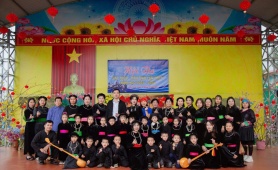 Trường Tiểu học Phú Linh tổ chức Hội thi 'Hát then - đàn tính mừng Đảng mừng xuân lần thứ hai”