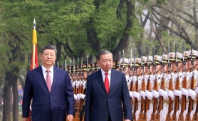 Lễ đón trọng thể Tổng Bí thư, Chủ tịch nước Tô Lâm thăm Trung Quốc