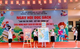 Ngày hội đọc sách ở Trường Tiểu học thị trấn Yên Viên: Lan tỏa văn hóa đọc từ những điều giản dị