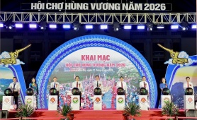 Phú Thọ: Khai mạc Hội chợ Hùng Vương thu hút gần 400 gian hàng 