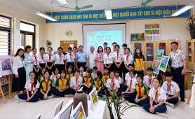 Trường THCS Tân Triều tổ chức triển lãm mỹ thuật đặc biệt nhân kỷ niệm 64 năm truyền thống