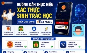  Đối tượng nào phải xác thực sinh trắc học trên phần mềm eTax Mobile?