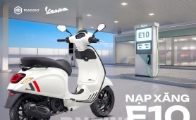 Các dòng xe của Piaggio Việt Nam tương thích với xăng sinh học E10