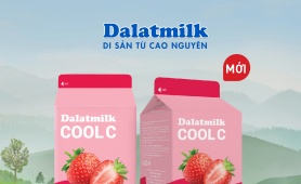 Dalatmilk ra mắt Thức uống sữa chua lên men Dâu Dalatmilk Cool C