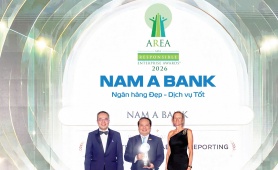 Nam A Bank nhận giải thưởng quốc tế về báo cáo phát triển bền vững