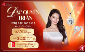 Khách hàng được tri ân tới 32 triệu khi mua sắm trang sức tại DOJI và TGKC trong tháng 7 