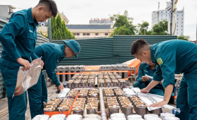 Thanh Hóa: Chuẩn bị trận địa pháo hoa đêm 1/9 chào mừng kỷ niệm 81 năm Cách mạng Tháng Tám và Quốc khánh 2/9