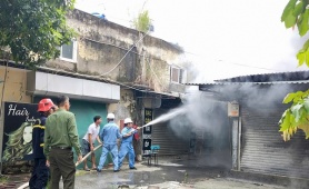 Quảng Ninh thông tin về vụ cháy tại khu vực chợ Kim Sơn