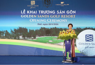 Khai trương tuyệt phẩm sân gôn nơi miền di sản cố đô Huế Golden Sands Golf Resort 