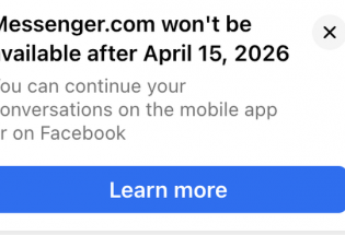 Facebook bất ngờ thông báo khai tử Messenger.com