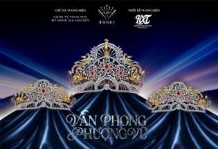 Vương miện Vân Phong Phượng Vũ - Biểu tượng mang đậm mỹ học cung đình Huế