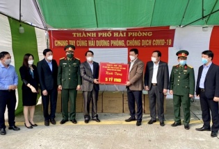 Hải Phòng hỗ trợ 13 tỷ đồng cho 11 tỉnh, thành phố phòng chống dịch