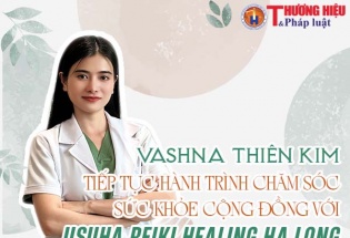 Vashna Thiên Kim tiếp tục hành trình chăm sóc sức khỏe cộng đồng với Usuha Reiki Healing Hạ Long