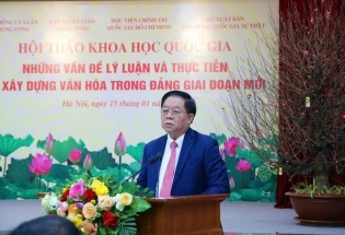 Xây dựng văn hóa trong Đảng là nhiệm vụ quan trọng, là cơ sở để bước vào kỷ nguyên vươn mình của dân tộc