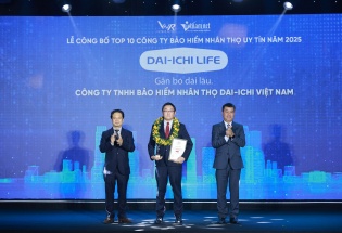 Dai-ichi Life Việt Nam tự hào giữ vững danh hiệu “Top 10 Công ty Bảo hiểm nhân thọ uy tín 2025” trong 10 năm liên tiếp (2016 – 2025)