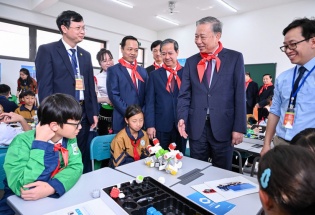 Tổng Bí thư Tô Lâm dự lễ khánh thành Trường phổ thông nội trú liên cấp Si Pa Phìn, Điện Biên